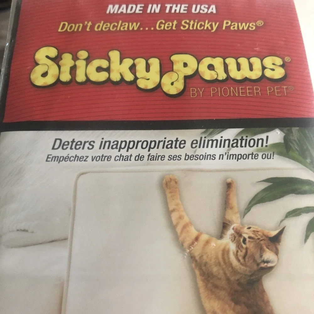 Pioneer Cat Pet Sticky Paws Furniture Strips 24 Pack Easy Harmless NEW